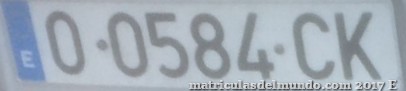 Matrícula de Asturias O-CK 0584